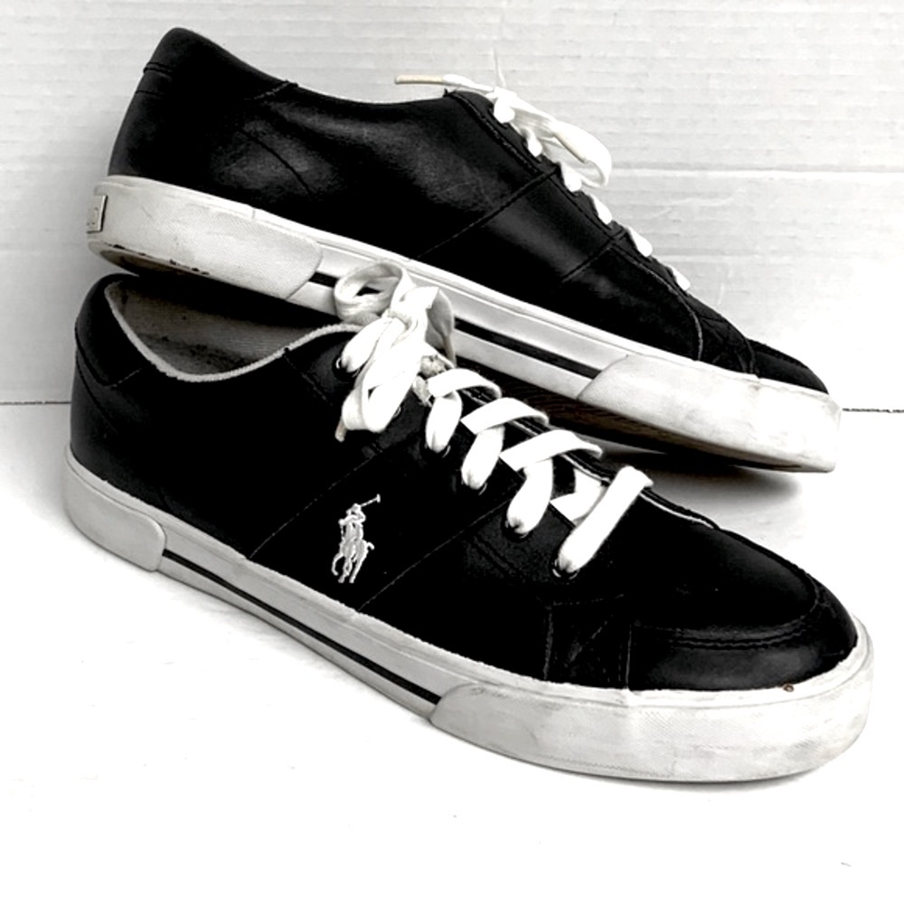 ⭐️POLO RALPH LAUREN HUMBERTO MENS LEATHER SNEAKER TENNIS SHOE